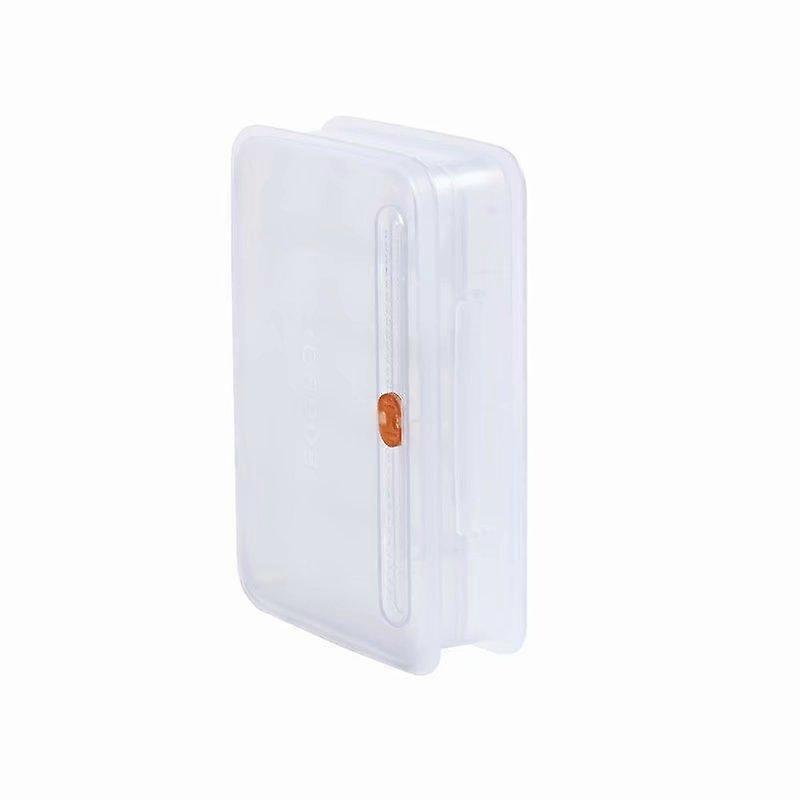 Kitchen refrigerator compartment with lid egg storage box (transparent color)