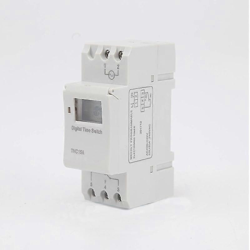 Panel Mounted Digital Lcd Programmable Timer Switch Thc 15a 220v