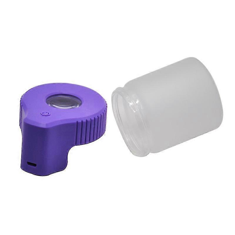 Luminous Transparent Storage Jar Led Transparent Frosted Sealed Medicine Box Storage Jar Led Jar