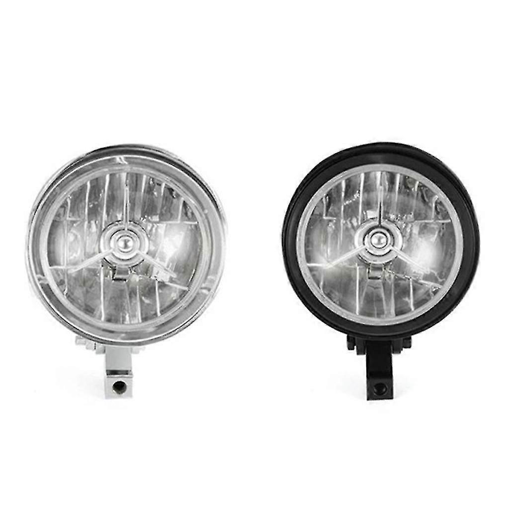 5.75&Quot; 12v motorcycle halogen headlight unviersal front  black