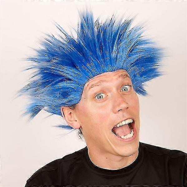 wig electric shock blue