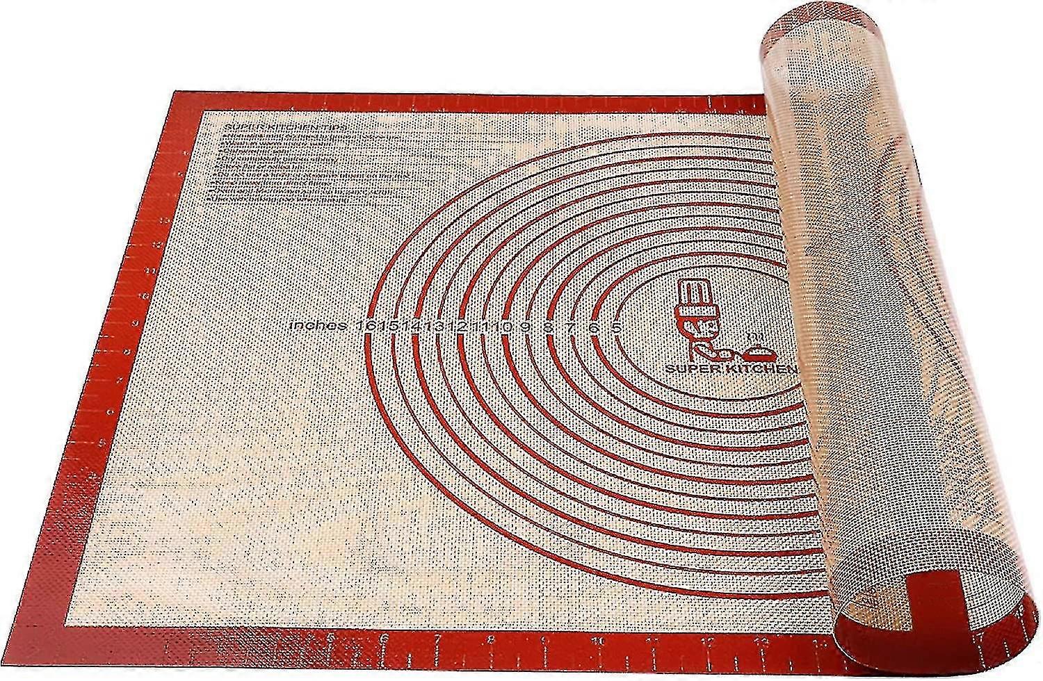 Non-slip Silicone Pastry Mat Extra Large with Measurements 28''By 20'' for Silicone Baking Mat, Counter Mat0 - xinxx