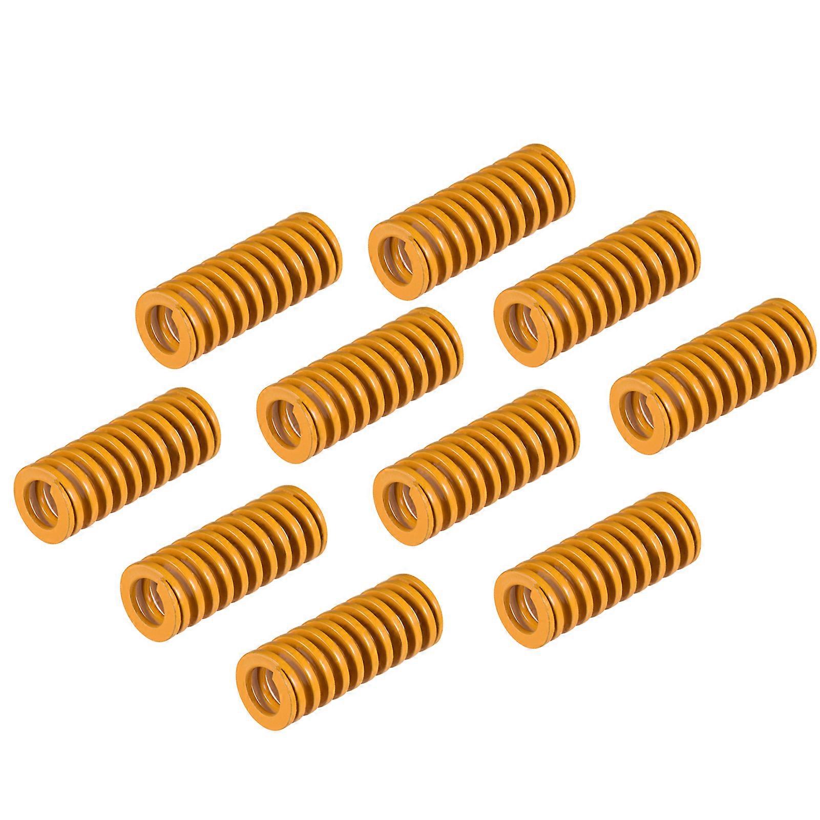 Yellow Mould Springs Heated Bed Compression Die Spring 10mm OD 25mm Length Compatible with Creality CR-7 CR-8 CR-10 CR-10 S4 CR-10 S5 3D Printer, 10pc