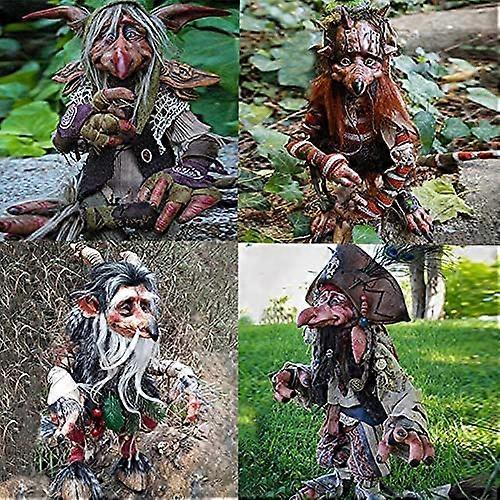 Tr dg rd Stora Troll Handgjorda Harts Dekorativ Skulptur Tr dg rd Gnome tr-dg-rd-stora-troll-handgjorda-harts-dekorativ-skulptur-tr-dg-rd-gnome