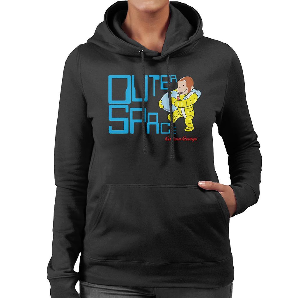 Curious George Outer Space Women's Hooded Sweatshirt