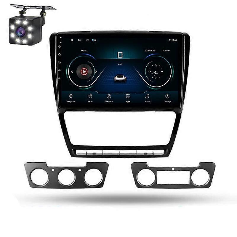 Android Auto Car Radio Multimedia For Skoda Octavia 2 A5 2008-2013 Wireless Carplay Navigation GPS