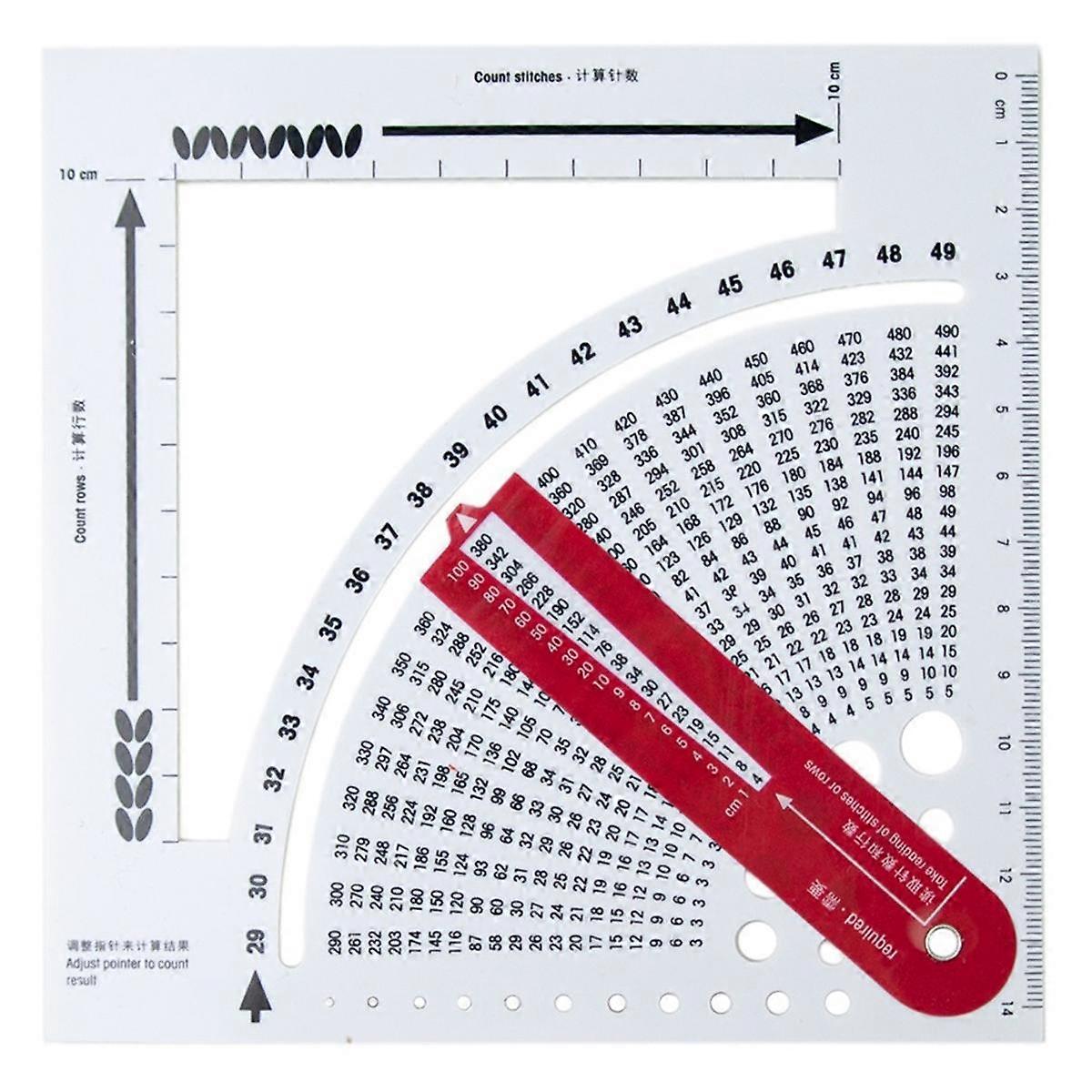 Knitting Gauge Converter Calculate Number of Stitches Rows Knitting Stable Plastic Calculator DIY A