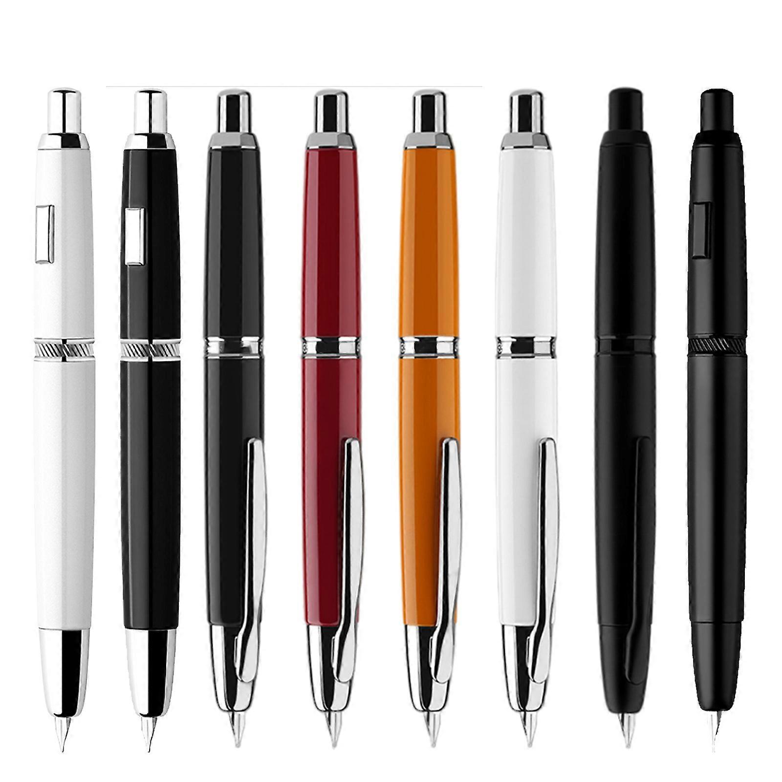White non clip majohn end craftsman A1 Nighthawk push pen