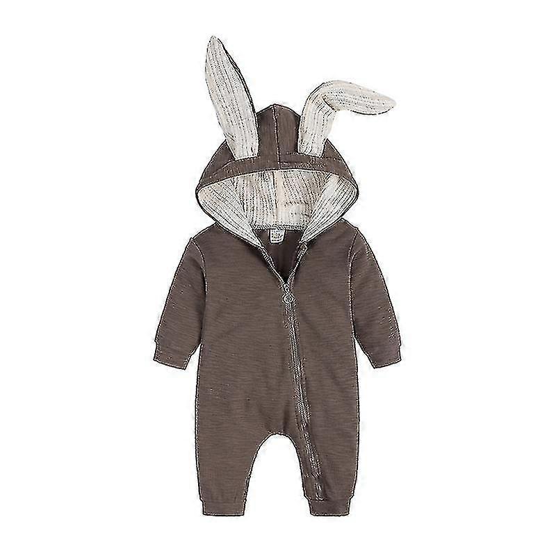 thumbnail image 2 of Bunny Zipper Onesie | Bunny Ears Romper For Baby 2 of 12