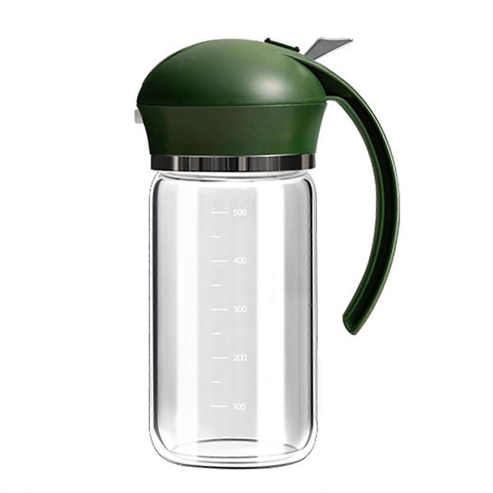 2 in 1 Storage Tank Container with Spray High Borosilicon Material Automatically Open Bottles for Baking and Outdoor Grilling