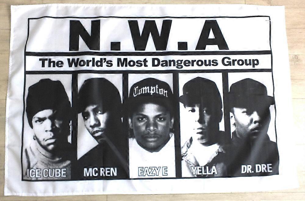NWA Band Flag Poster Banner Capannone Man Cave Bar Rap Ice Cube Eazy E DRE Style 33