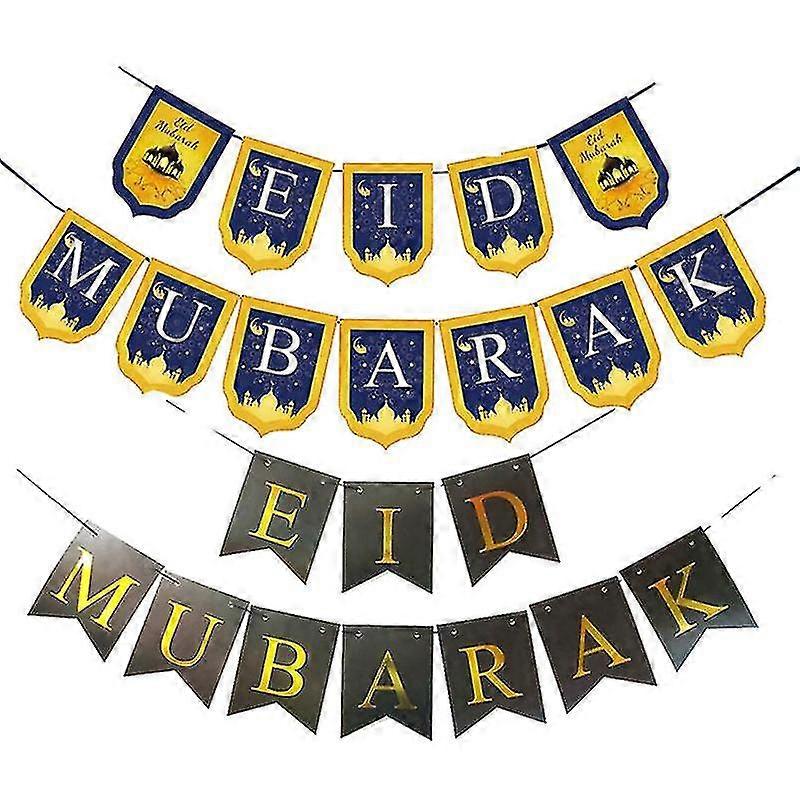 2pcs Eid Party Banner