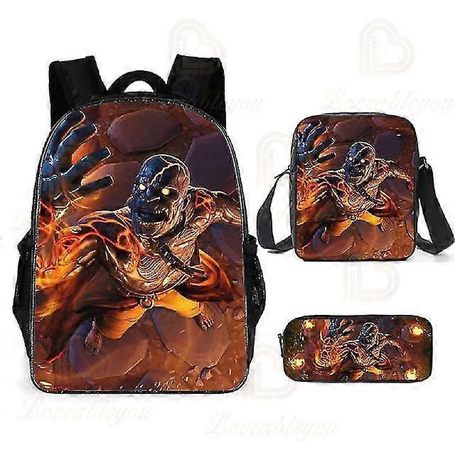 Student Backpack Shoulder Bag Pencil Case Three-piece Set