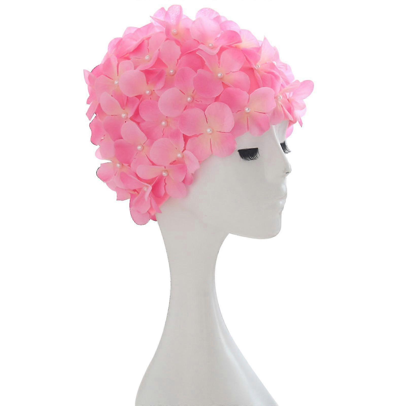 Head Cap Κολύμπι Καπέλο 3d Ενήλικες Floral Γυναίκες Πισίνα Beach Swim Κολύμβηση Head Cap Κολύμπι