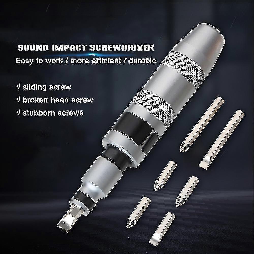 7pcs Impact Screwdriver Bit Set Slotted Heads Socket Nut Tapping Impact Driver