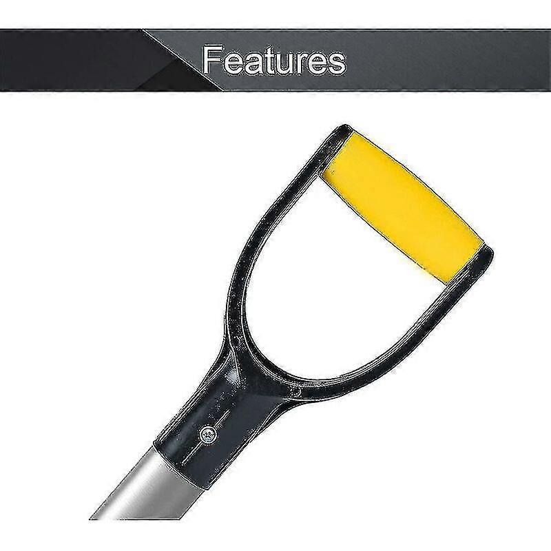 Shovel Handle For Garden Spading Rakes 2 Pieces Yellow-black - Replace ...