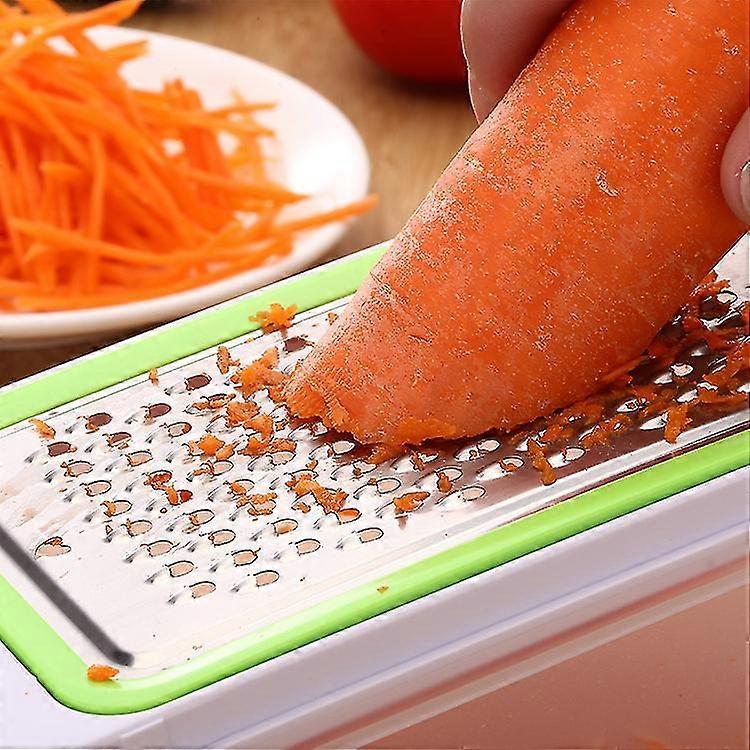 Fruit And Vegetable Cutter Set (with Orange Peeler), Multi-function Grater, Four Blades + Box