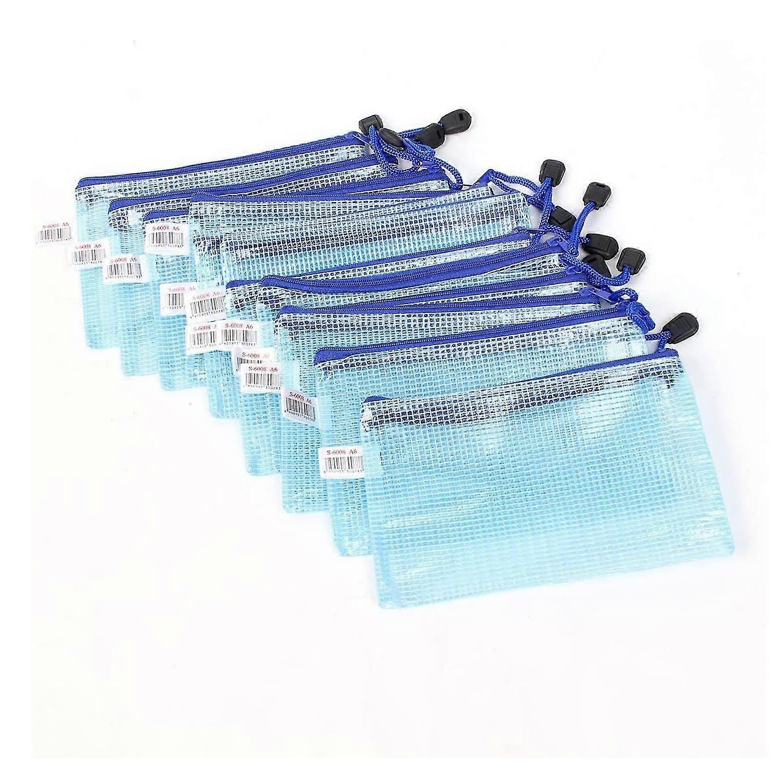 12pcs Shirt Package Wallet Pvc Zip Document Folder A6