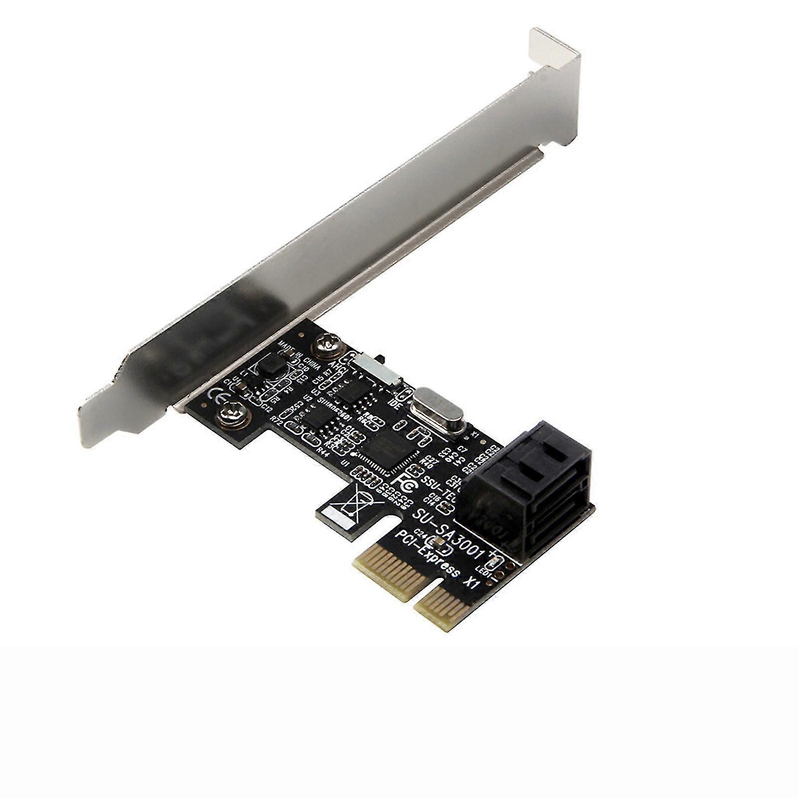 Sata3.0 Pcie Riser Card Pci-e To Sata3.0 Expansion Card 6gb/s Adapter 2x Sata3