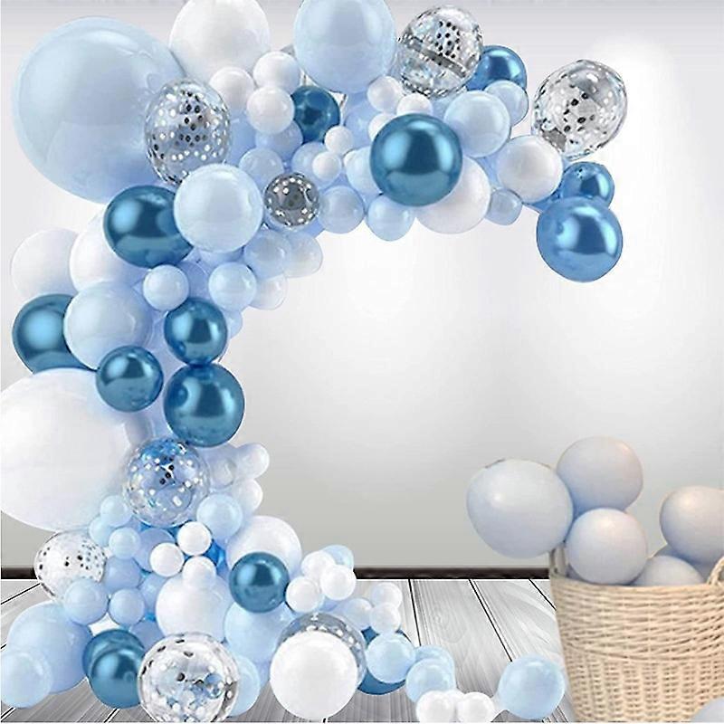 Blue Macaron Balloon Garland Arch Kit Birthday Party Decor