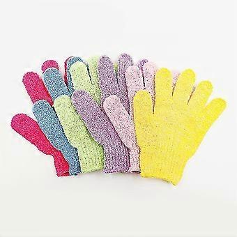 Exfoliating Gloves,6 Pairs Exfoliating Shower Bath Scrub Gloves Exfoliator Glove For Body, Shower, Bath, Scrub And Spa Massage Dead Skin Cell Remover