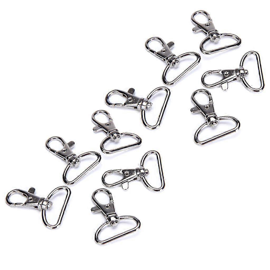 15pcs Strap Swivel Trigger Lobster Clasps Snap Hook Keychain Ring Buckles