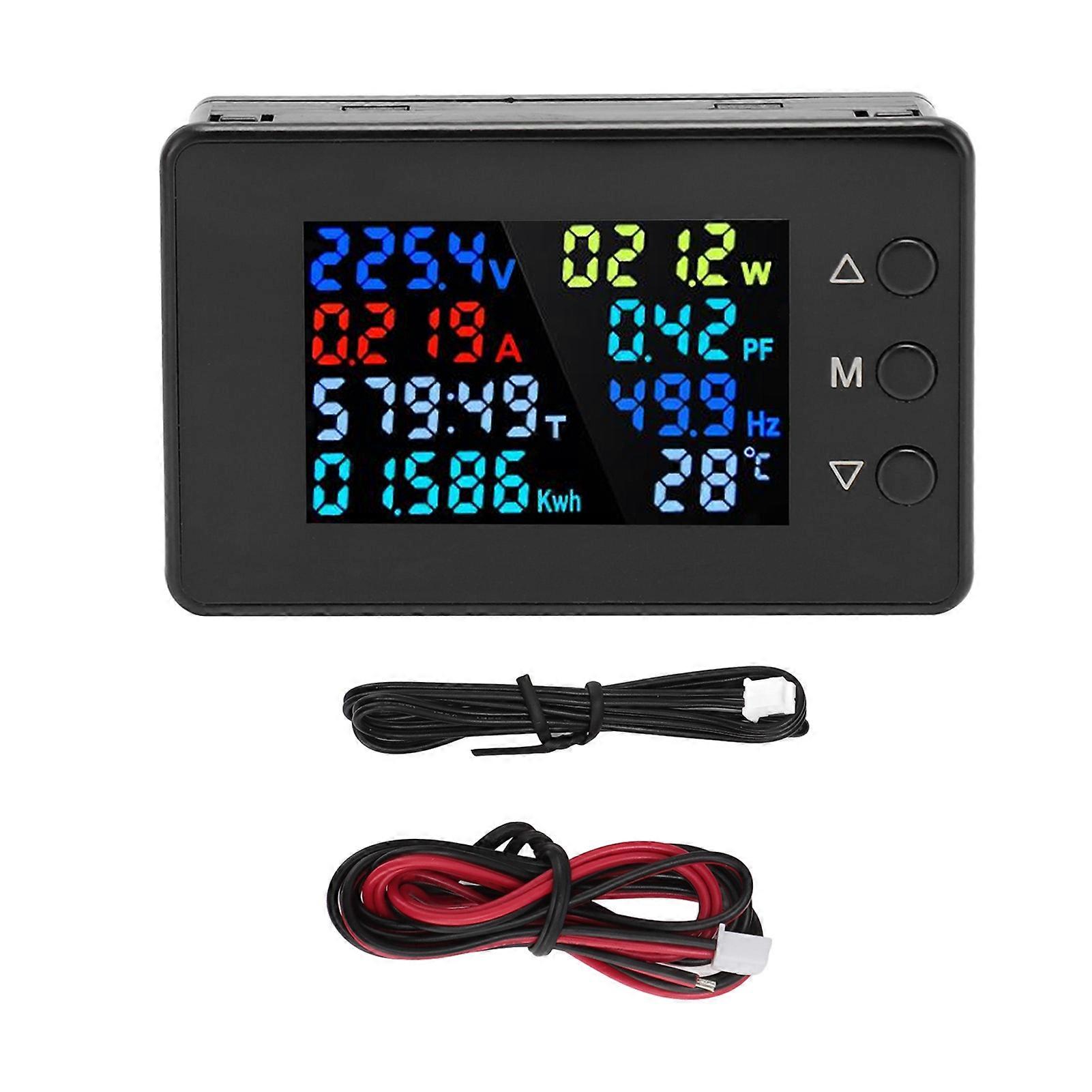 מד מתח דיגיטלי AC301L 20A מד מתח מד הספק מקצועי דיוק גבוה מד הספק עם ממשק 485 50?300V