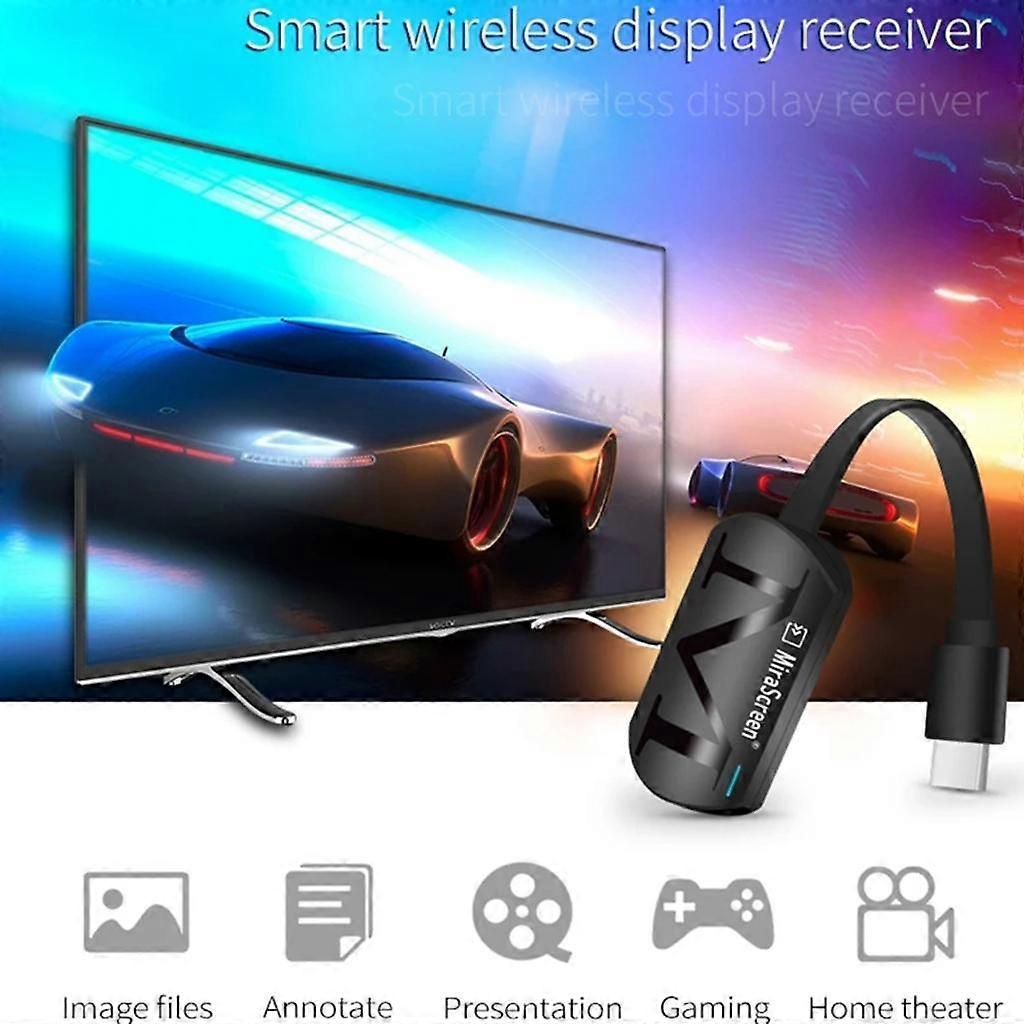 2.4G 4K WiFi Display Receiver Wireless HDMI TV Dongle For Android IOS