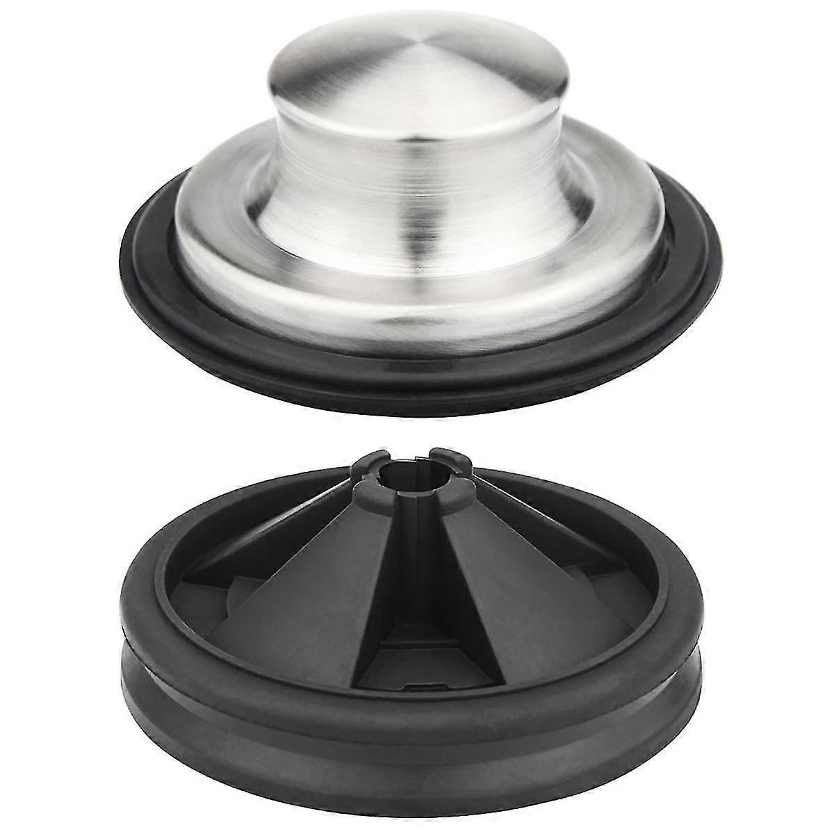 Garbage Disposal Splash Guards with Stainless Steel Brushed Kitchen Sink Stopper Drain Plug Set Foo