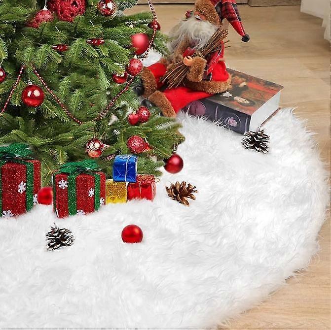 Inches Christmas Tree Skirt for Xmas Tree Holiday Party Decorations Plush