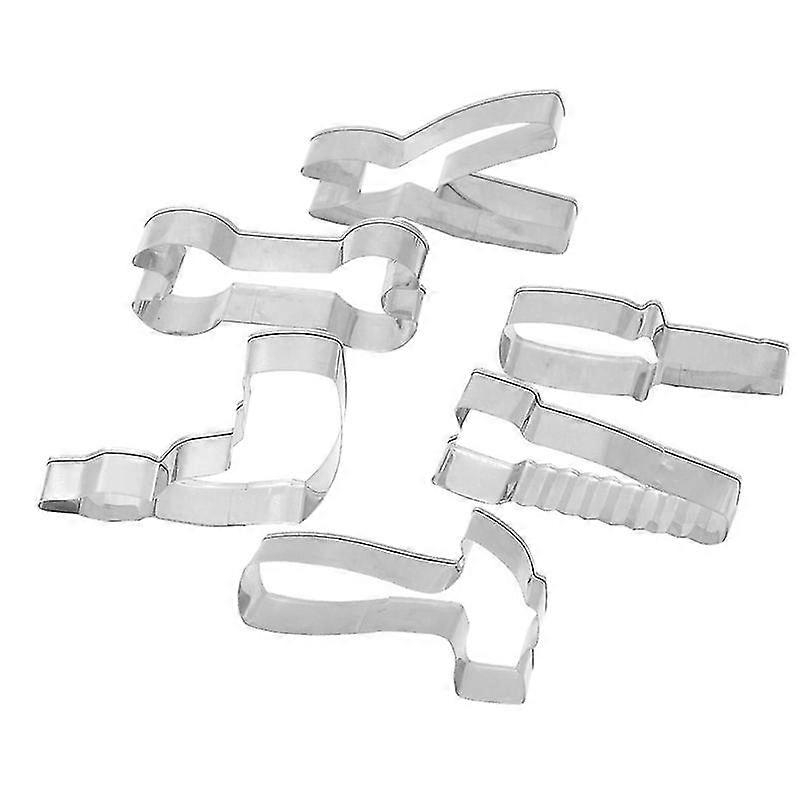 6pcs/set biscuit cutter reusable non-stick hardware tools shape decorative baking moulds moulds compatible home use