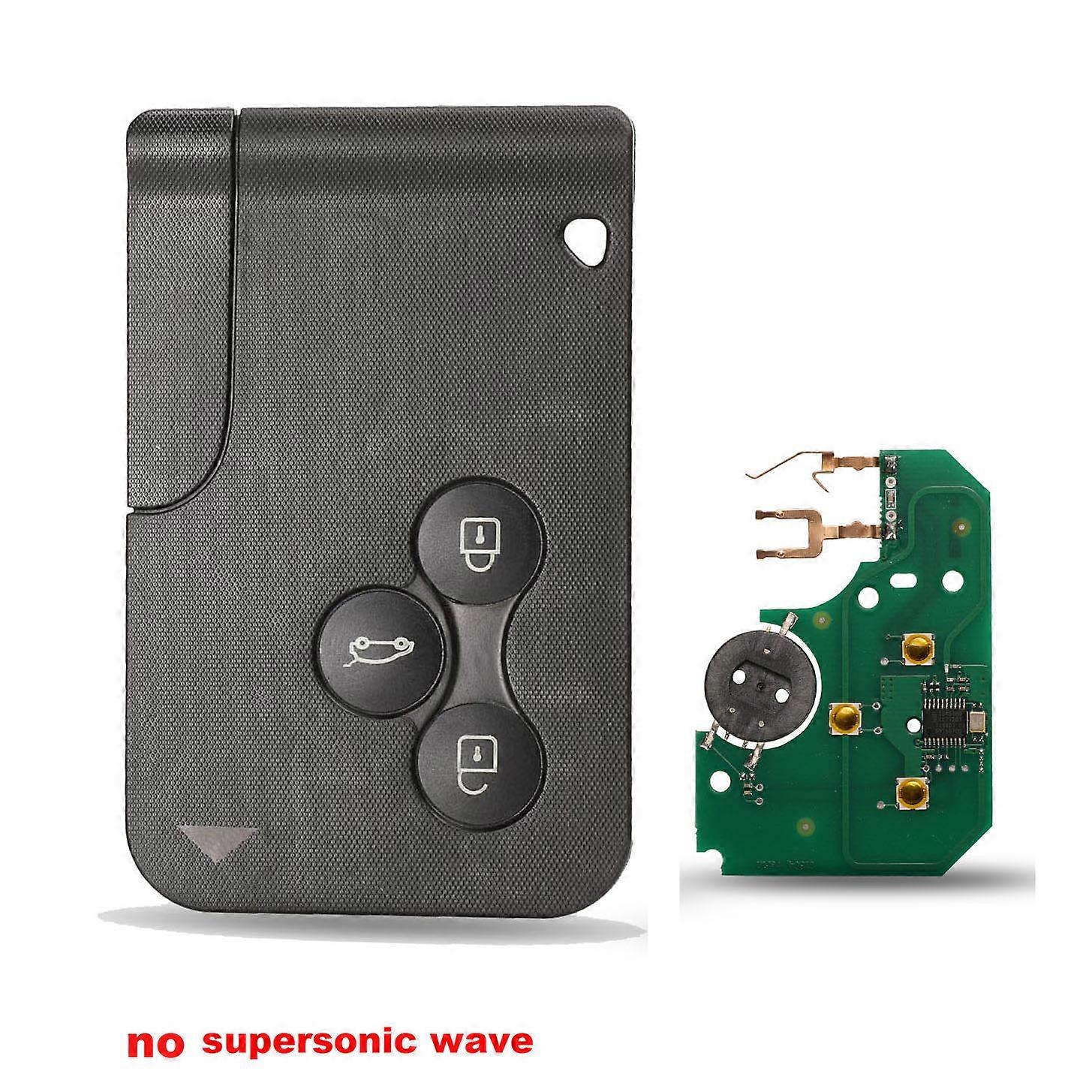 3 Buttons 433Mhz ID46 PCF7947 Chip & Insert Small Blade Remote Smart Key Card For Renault Megane Scenic Grand