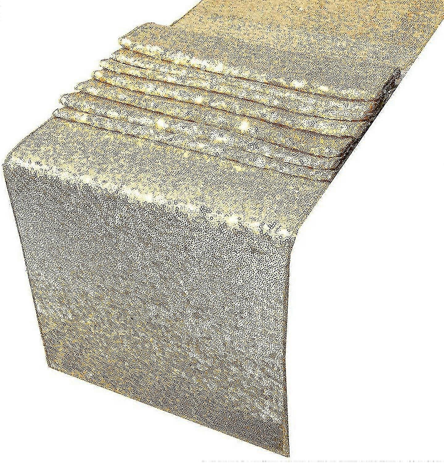 Solid Gold Table Runner Washable Linen Table Runner