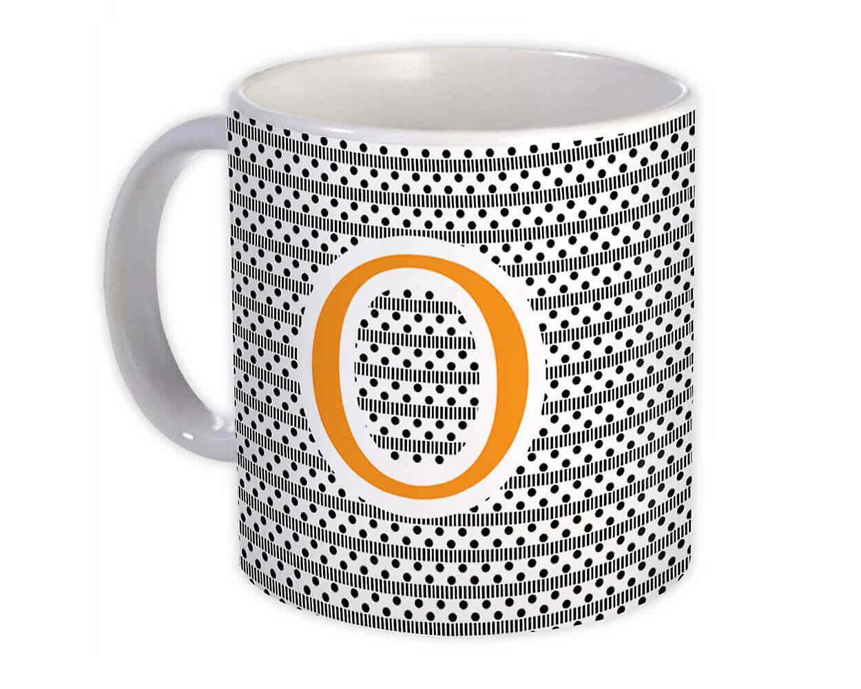 Gift Mug: Monogram Letter O Alphabet
