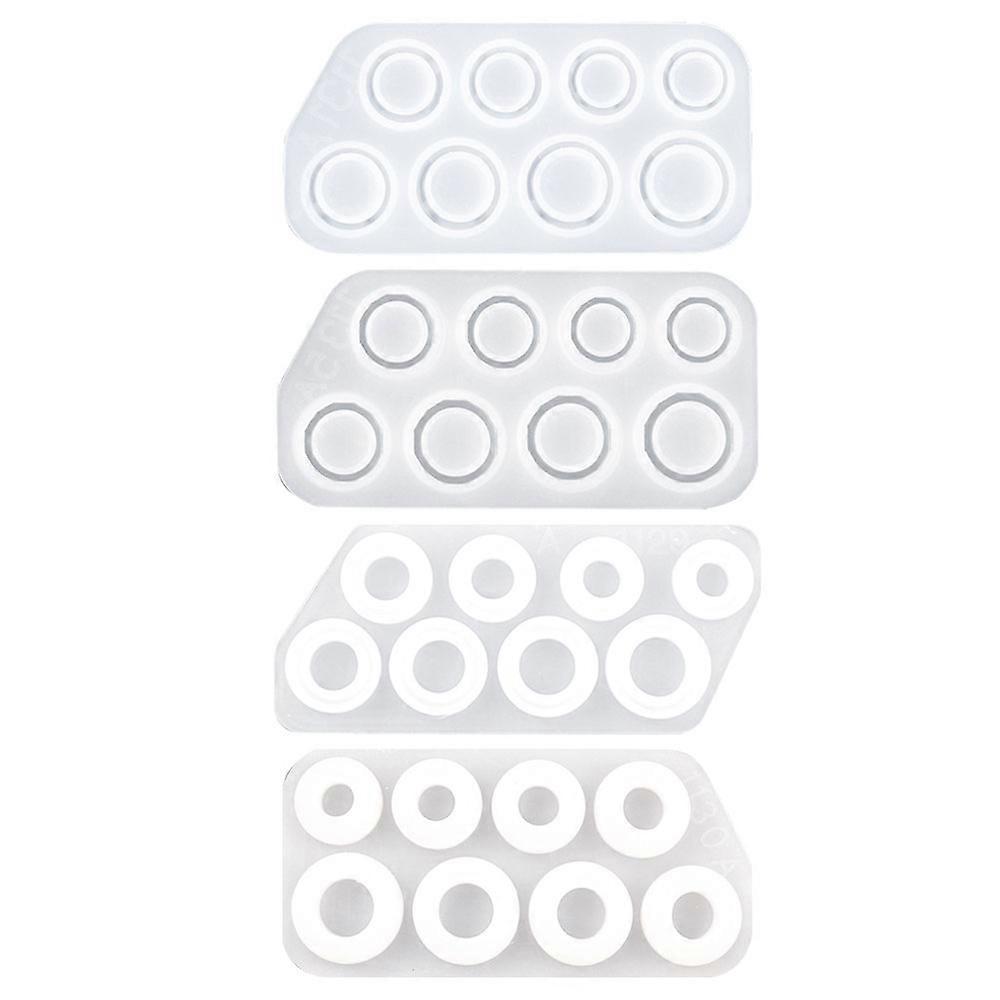 DIY Earrings Resin Ring Molds - Assorted Sizes Ring Mold for Making Rings