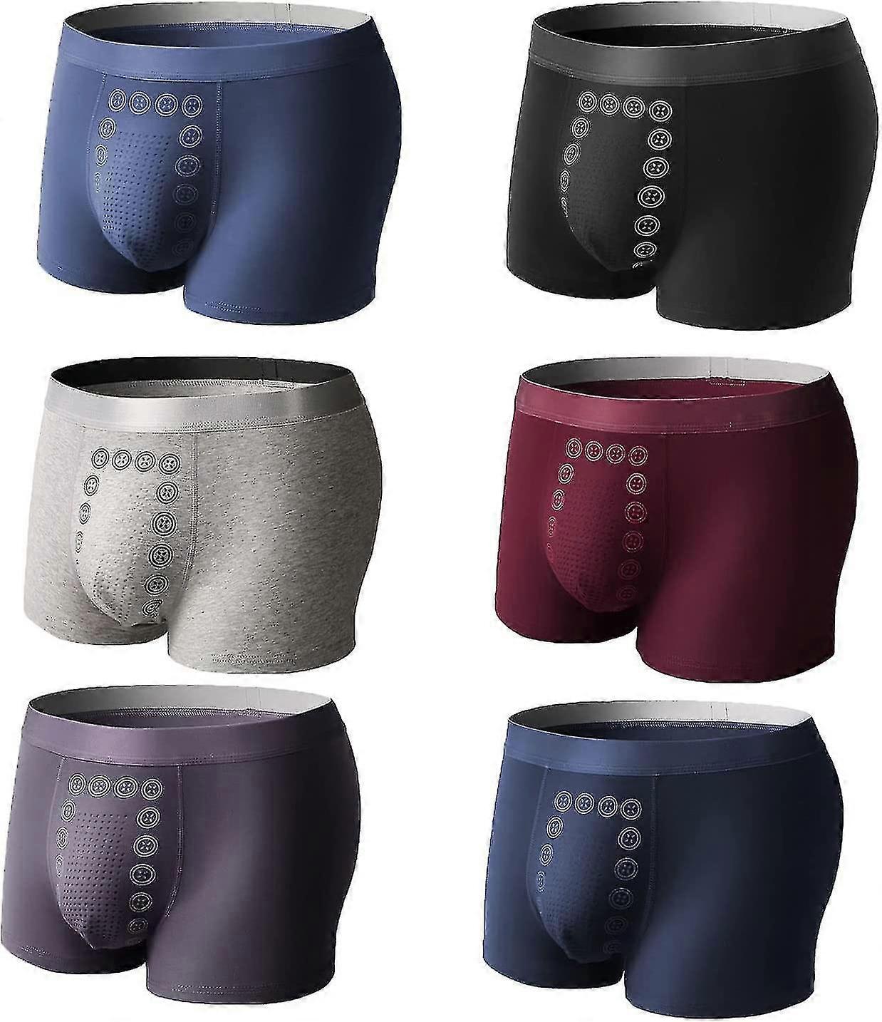 6pcs Energy Field Therapy Men's Underwear,energy Field Therapy Men Pants,magneticeft Energy Field Therapy