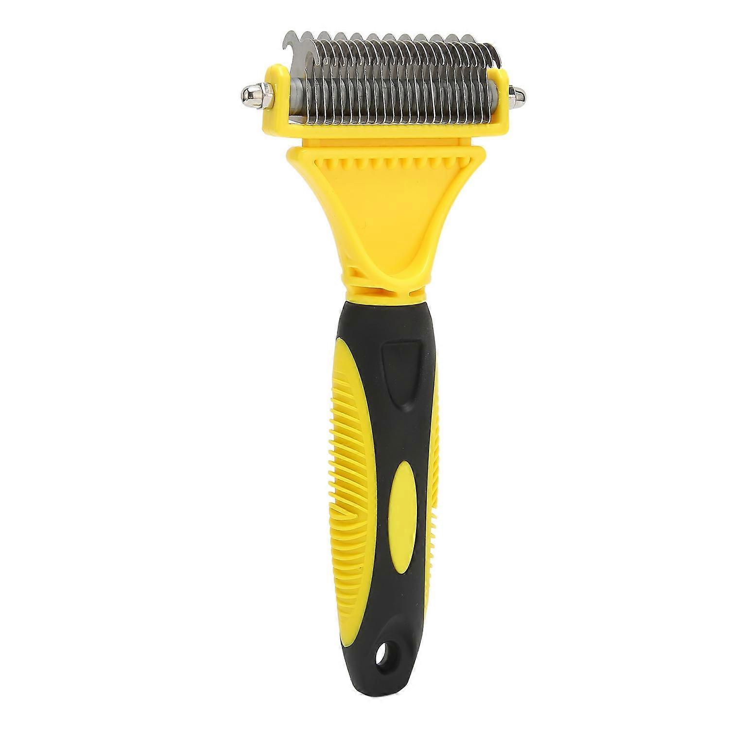 Pet Deshedding Brush Ergonomic Prevent Slipping Easy Cutting Pet Grooming Tool for Pets and Dogs