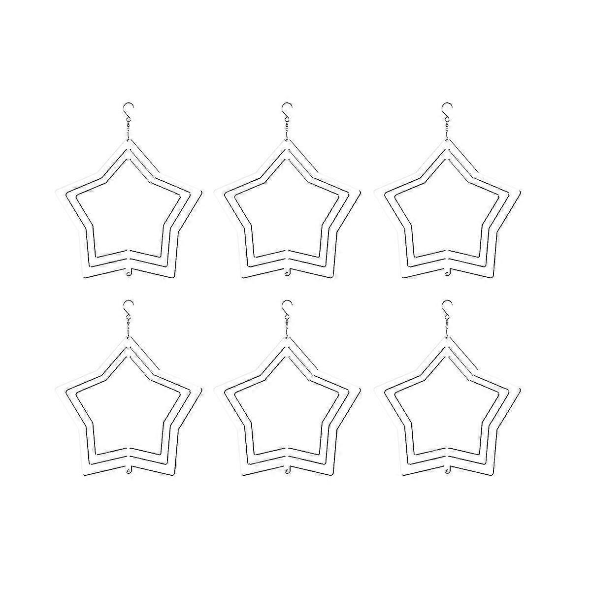 6pack 8 polegadas sublimação vento spinners blanks pendurado vento spinners presente de natal para o Natal da