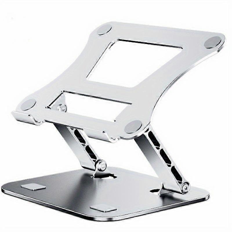 Adjustable Aluminum Alloy Laptop Stand for Notebooks, Tablets Up to 17 Inch - Portable Foldable Holder with Cooling Bracket & Heat Dissipation Support