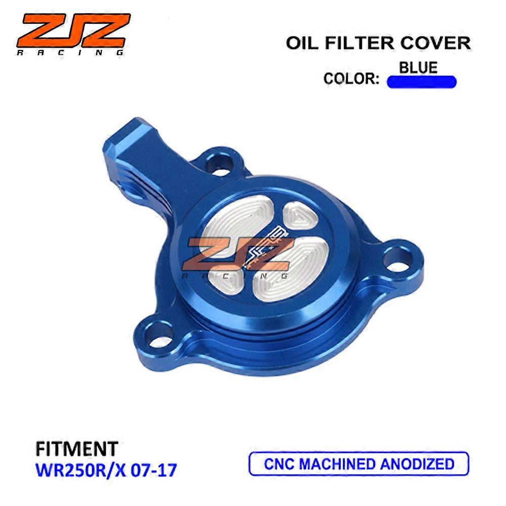 兼容 Wr250R/X 2007-2017 越野摩托车改装配件数控铝合金机器滤清器盖