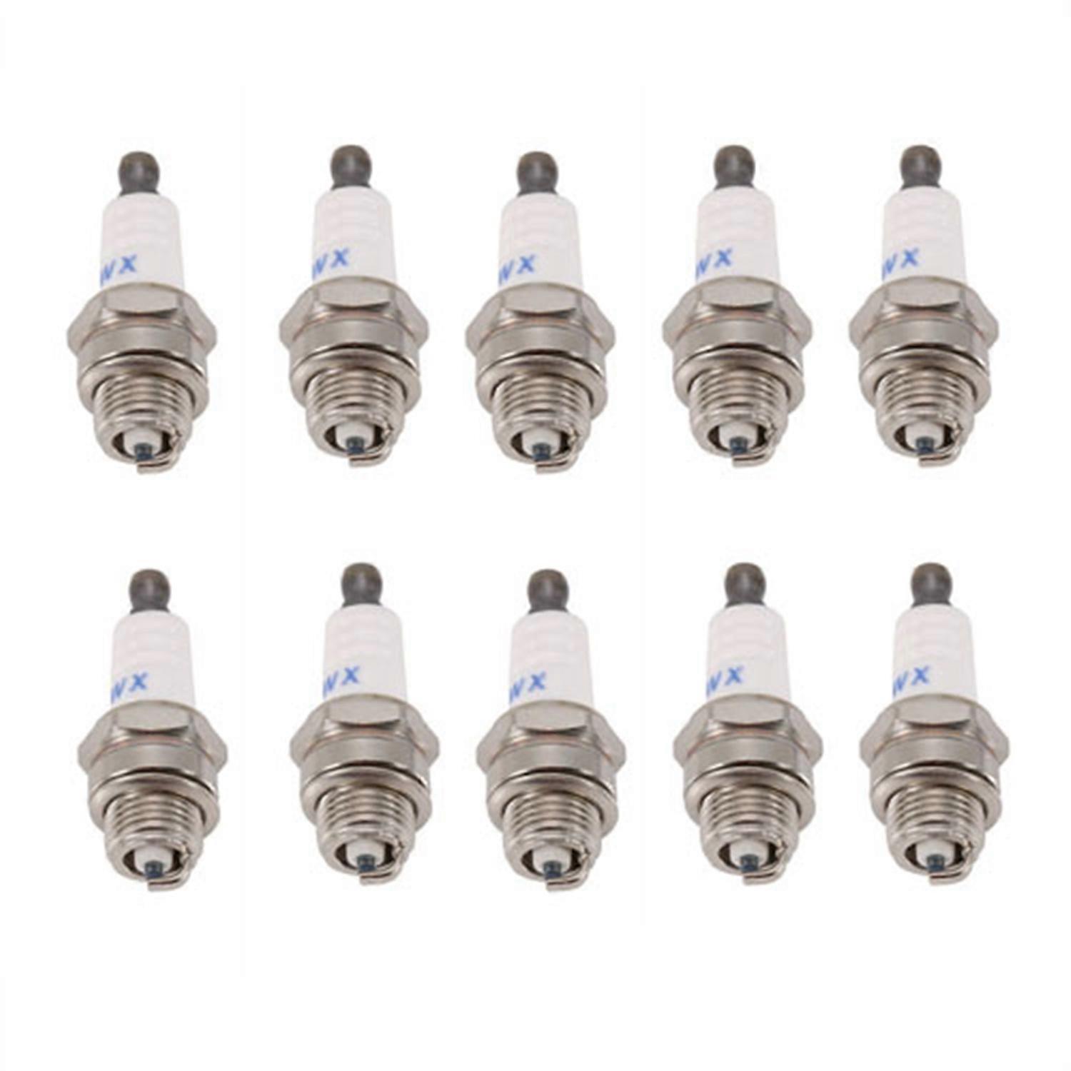 10Pcs Mini Lawn Mower Spark-Plug L7Tc Br2Lm For Briggs Stratton Motors 55Mmx22Mm