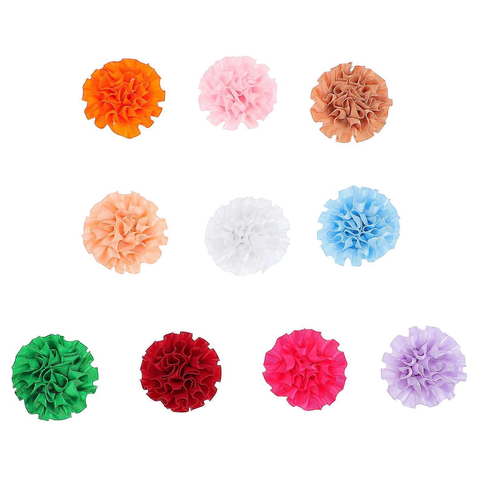 10 db kisállat nyakörv virág macska csokornyakkendő dekoráció kutya ápoló virág (véletlenszerű szín)