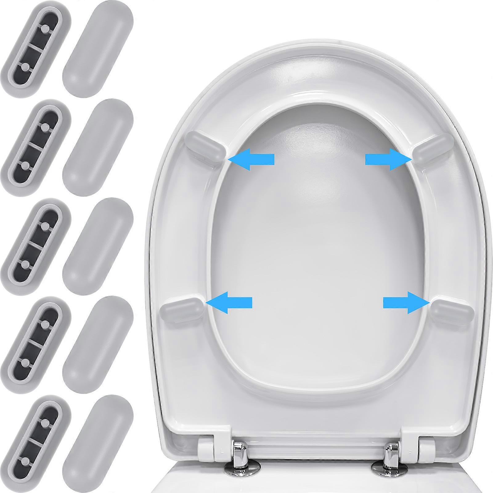 10pcs Toilet Seat Gasket Toilet Seat Cushioning Pad Toilet Seat Bumper for Home