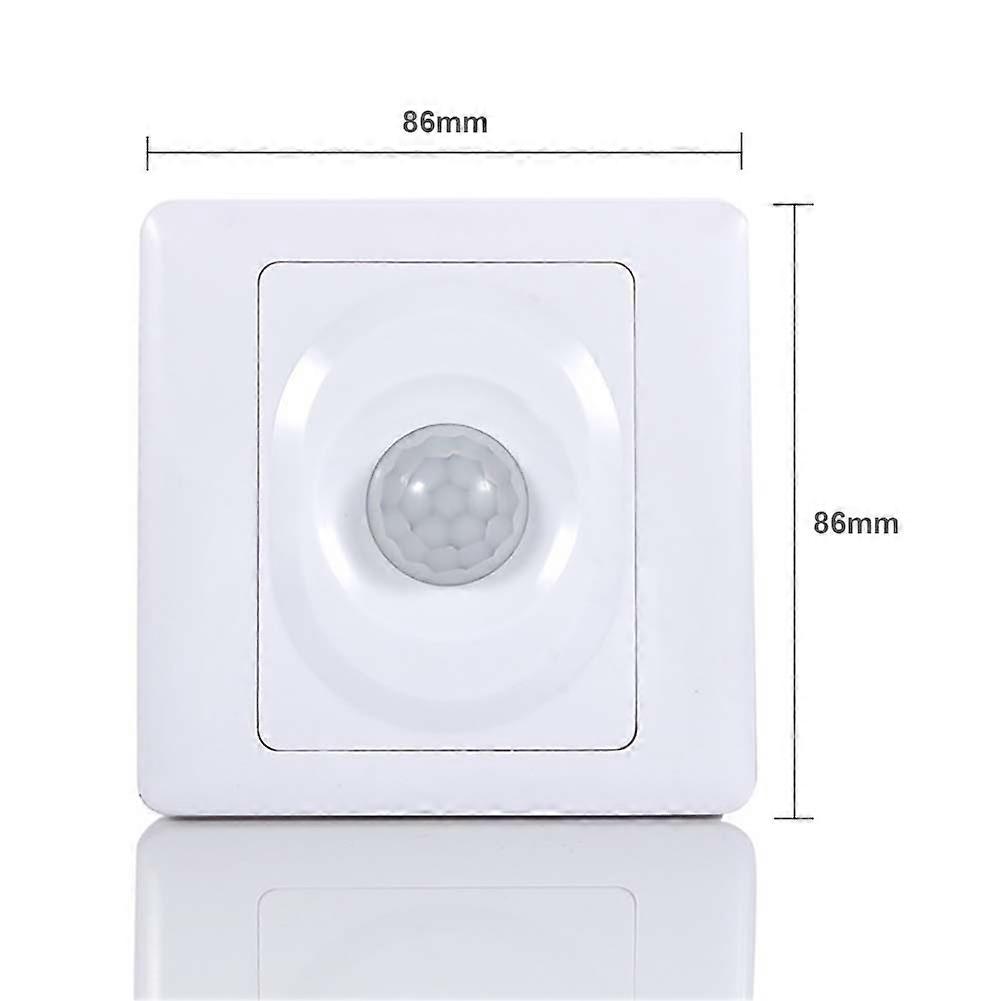 220V Automatic Infrared PIR Body Motion Sensor Switch Wall Mount LED Night Light