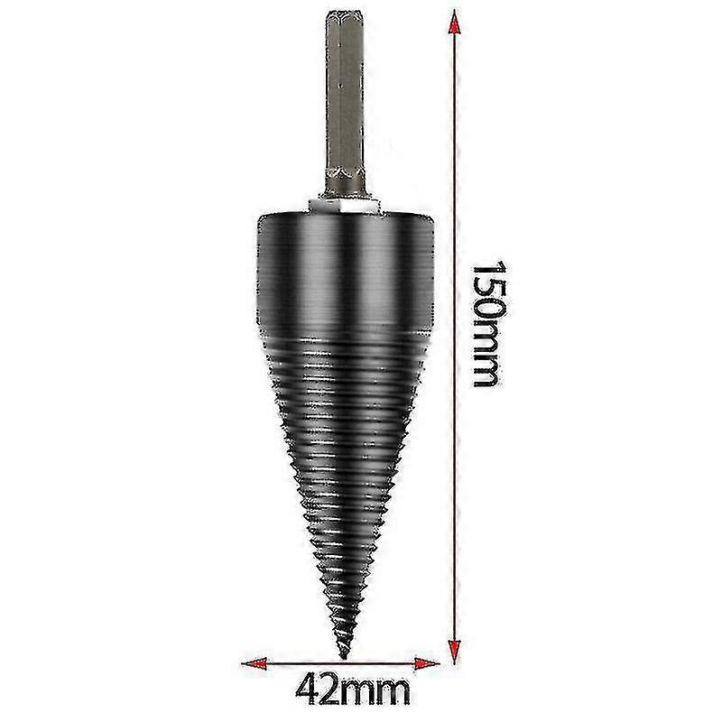 42mm High Speed Brænde Drill Bit Træ Splitter Skrue Split Cone Driver Tools