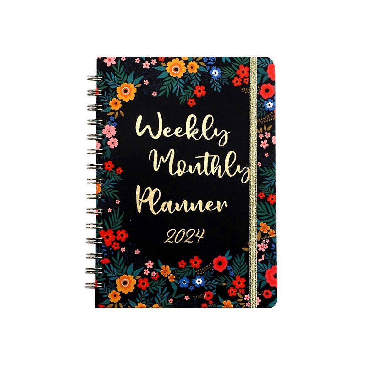 2024 Planner, Weekly Monthly Planner 2024 with Tabs, Jan - Dec 2024, Planner Weekly Planner Spiral