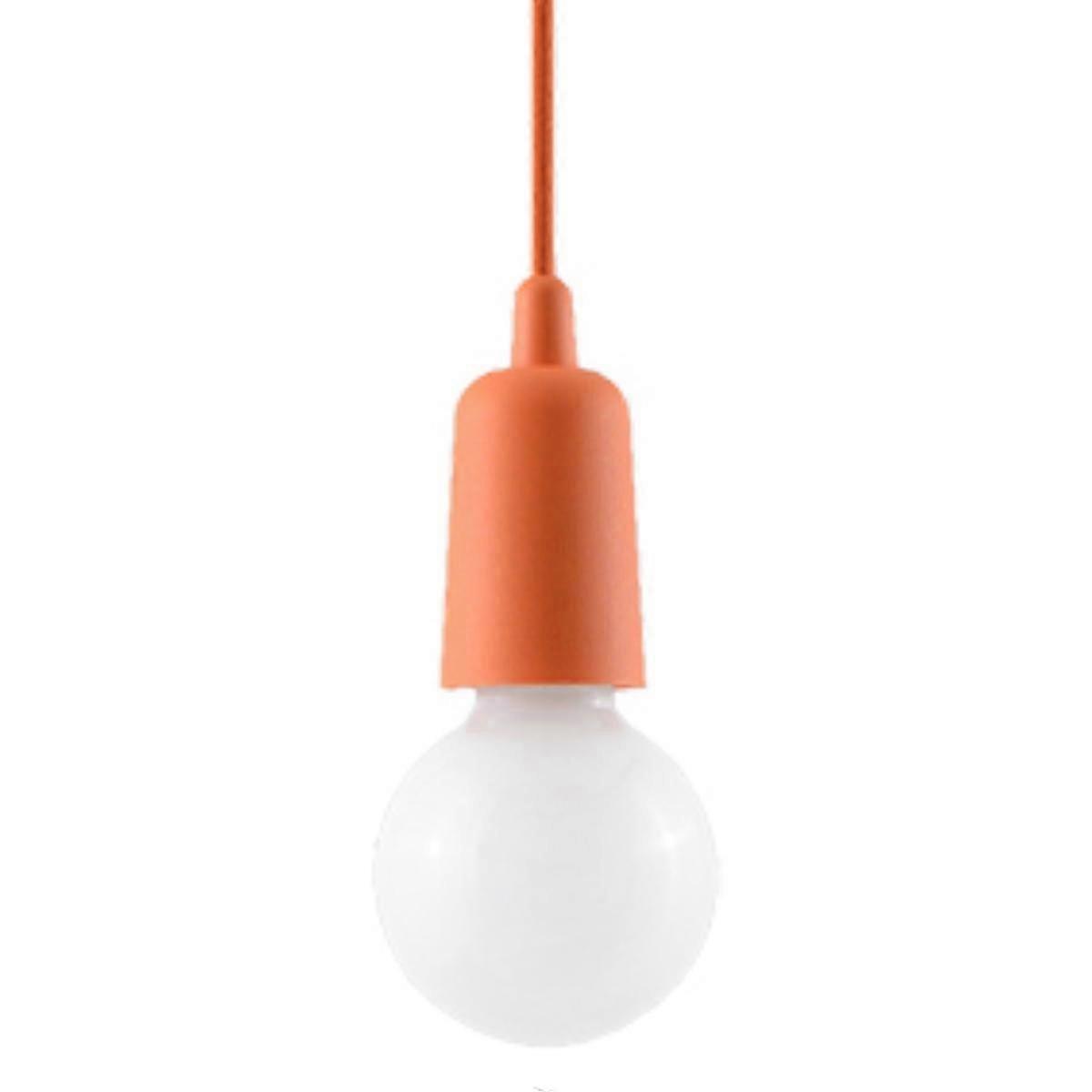 Ceiling lamp DIEGO 1 orange modern for bedroom Sollux led