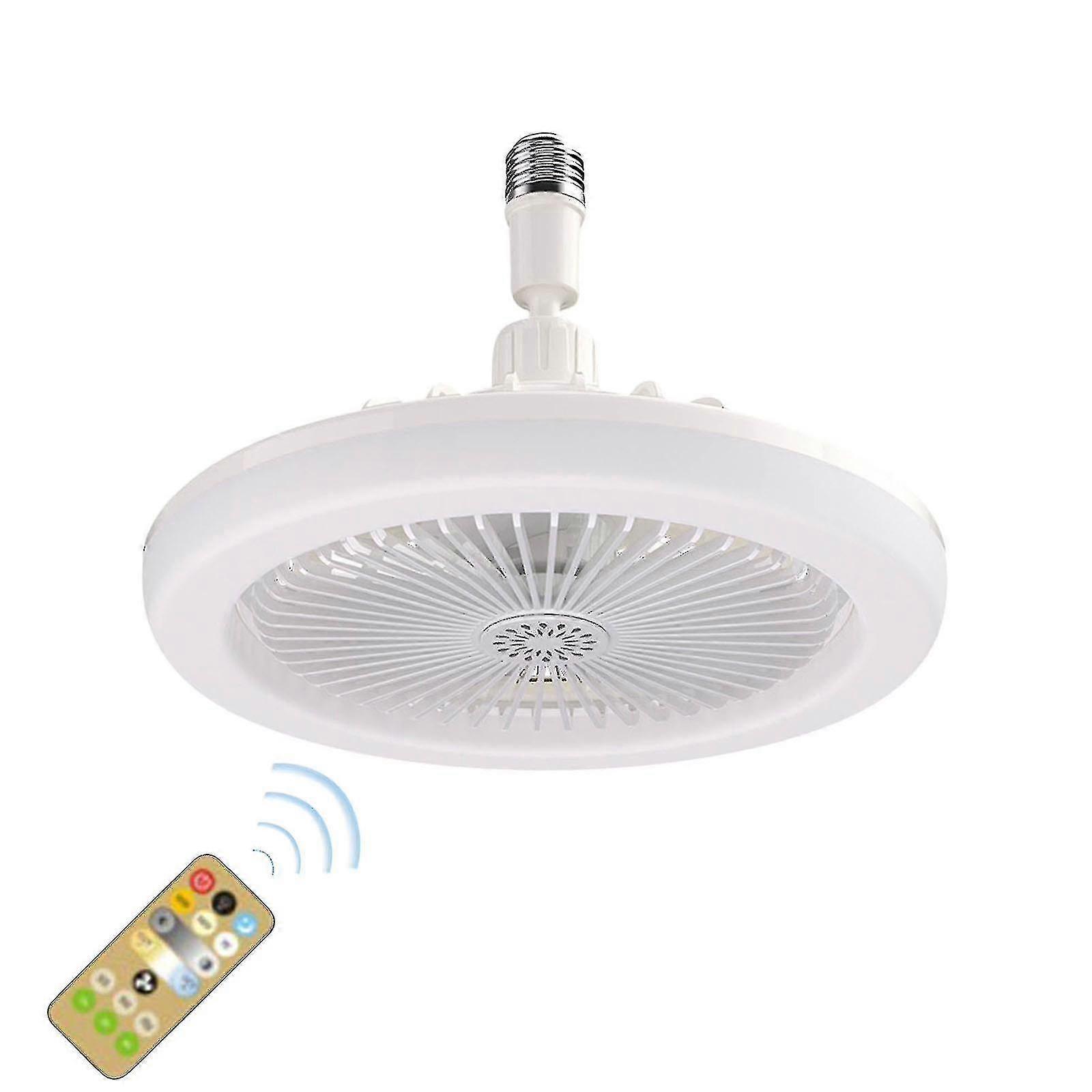 Ceiling Fan With Lights E27,enclosed Low Profile Fan Light,ceiling Light With Fan,hidden Electric Fan Lamp Fans & Cooling