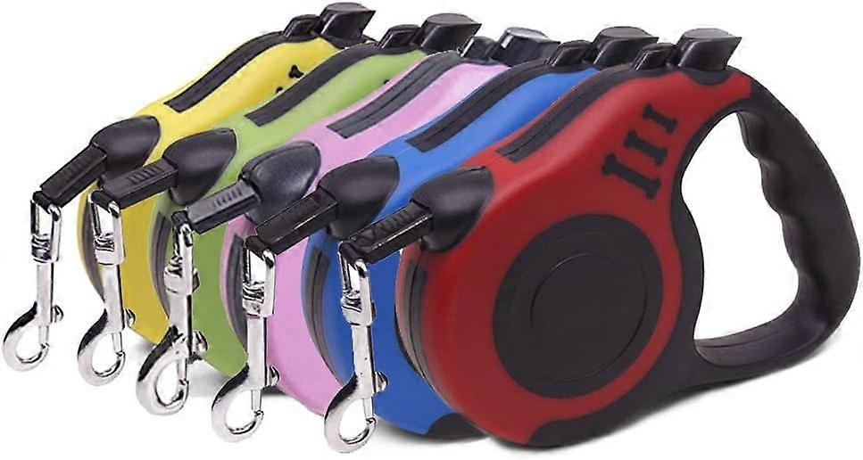 Retractable Dog Leash, Pet Walking Leash with Anti-Slip Handle, Suitable for Small/Medium Dog Or Cat,16 ft ,Pink.
