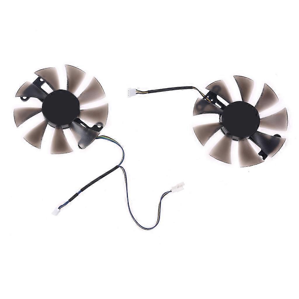 2x 85mm PLD10015B12H 0.55A RX580 RX590 for POWERCOLOR DATALAND Radeon RX 580 590 Graphics Card Cooling Fan